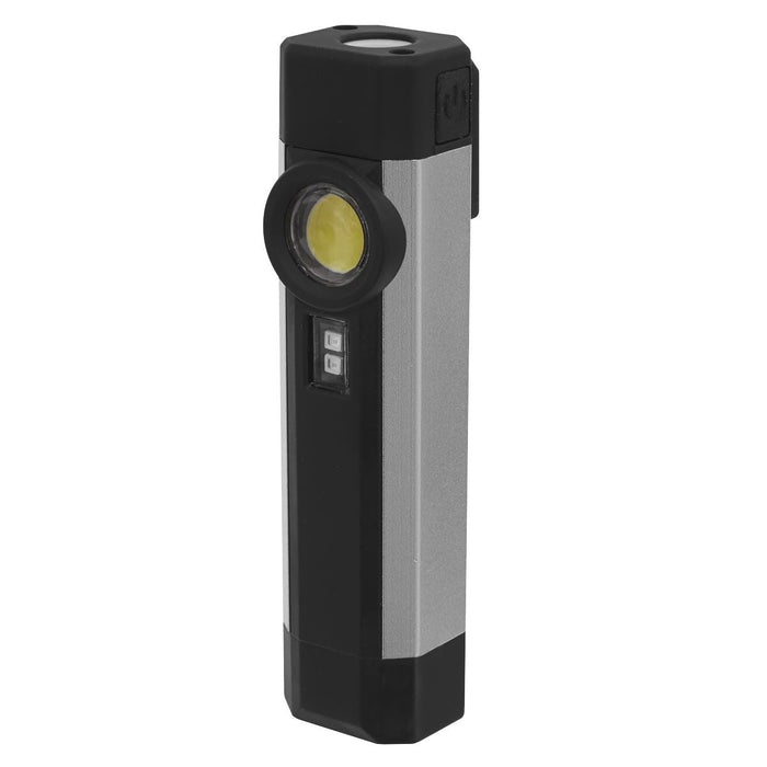Sealey Rechargeable Aluminium Pocket Light with UV 3W COB & 1 SMD LED LED220UV Sealey - Dynamic Drive