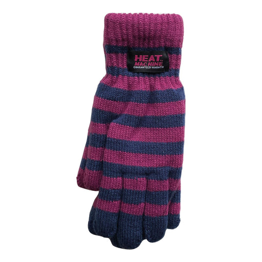 Ladies striped thermal insulated gloves (assorted colours) 3066 UK Camping And Leisure - Dynamic Drive