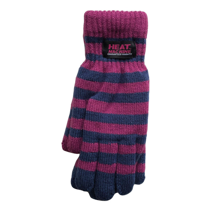 Ladies striped thermal insulated gloves (assorted colours) 3066 UK Camping And Leisure - Dynamic Drive