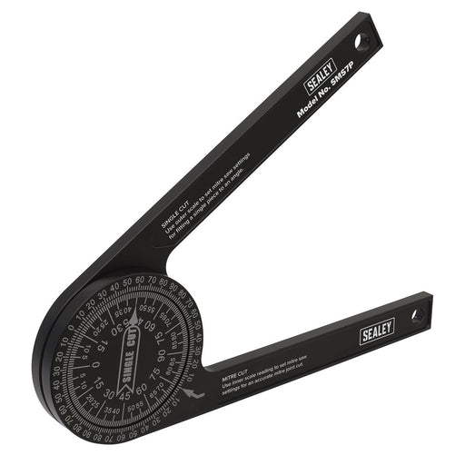Sealey Mitre Saw Protractor Aluminium SMS7P Sealey - Dynamic Drive