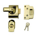 Yale Locks BS2 Nightlatch British Standard Lock 40mm Backset Brasslux Finish Visi Yale Locks - Dynamic Drive
