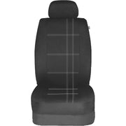 Sakura Seat Covers Checks Full Set includes Head Rest, Black/ White Sakura  - Dynamic Drive