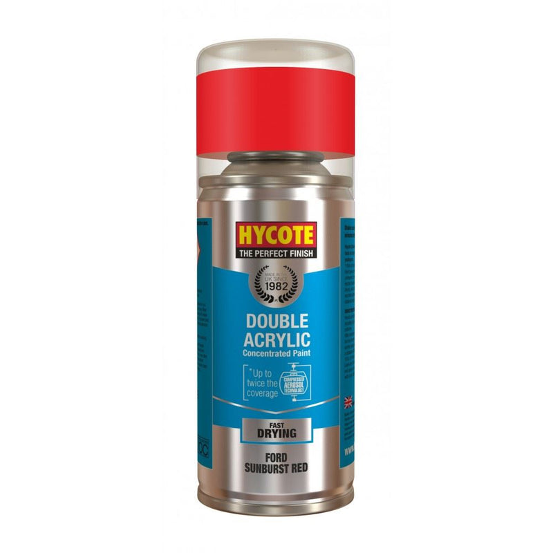 2x Hycote Aerosol Paint for Ford Sunburst Red 150ml Hycote - Dynamic Drive