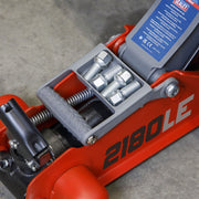 Sealey 180 Handle Low Profile Short Chassis Trolley Jack 2 Tonne - Red 2180LE Sealey - Dynamic Drive