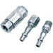 Draper 1/4" PCL BSP Air Line Coupling Set (3 Piece) 37844 Draper - Dynamic Drive