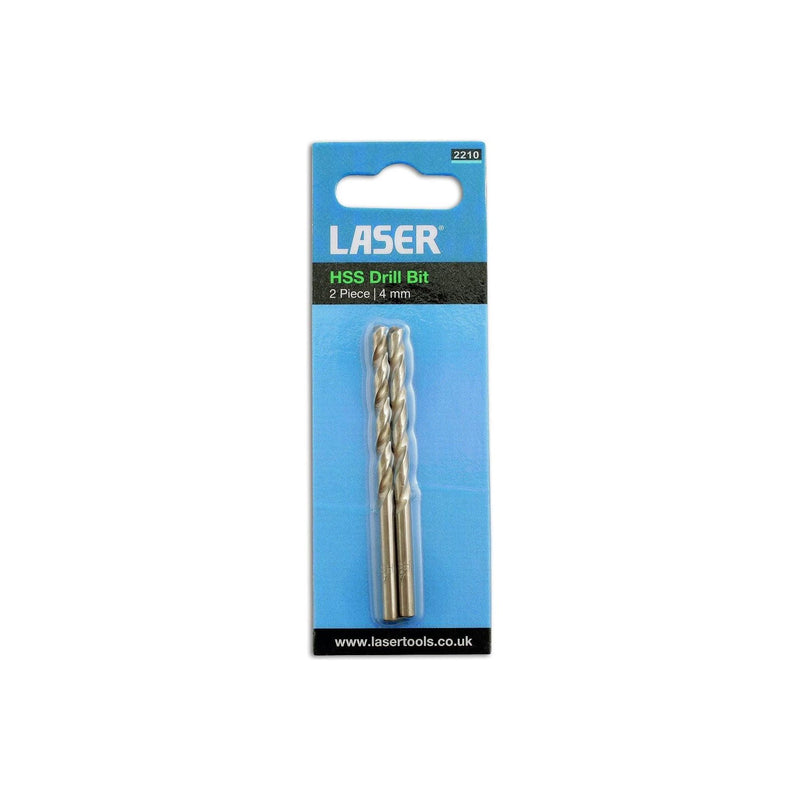 Laser HSS Drill Bit 4mm 2pc 2210 Laser - Dynamic Drive