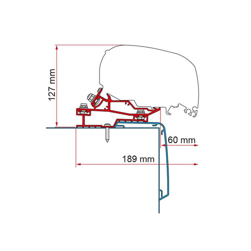 Fiamma Rapido C Line 400 Adapter Kit for Awnings Fiamma - Dynamic Drive