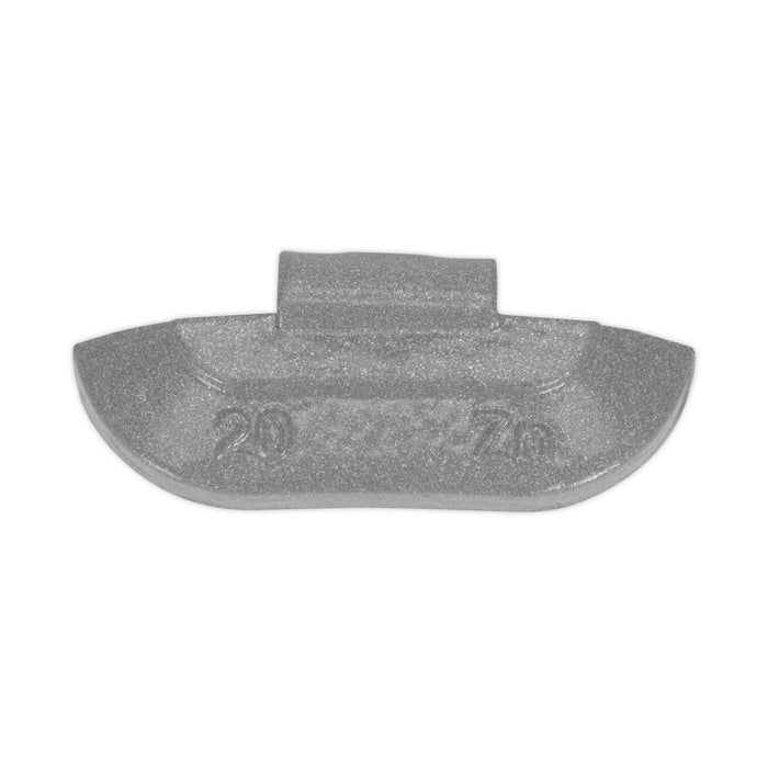 Sealey Wheel Weight 20g Hammer-On Zinc for Steel Wheels Pack of 100 WWSH20 Sealey - Dynamic Drive