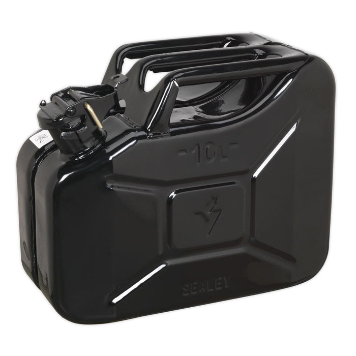 Sealey Jerry Can 10L Black JC10B Sealey - Dynamic Drive