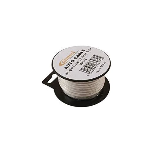 Connect White Single Core Auto Cable 28/0.30 3.5m 36970 Tool Connection - Dynamic Drive