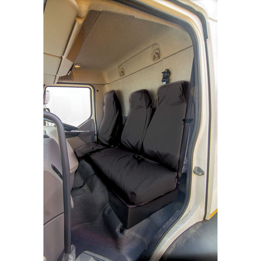 Town & Country Truck Seat Cover - Double Passenger - Black for DAF LF Town & Country Vehicle Seat Covers  - Dynamic Drive