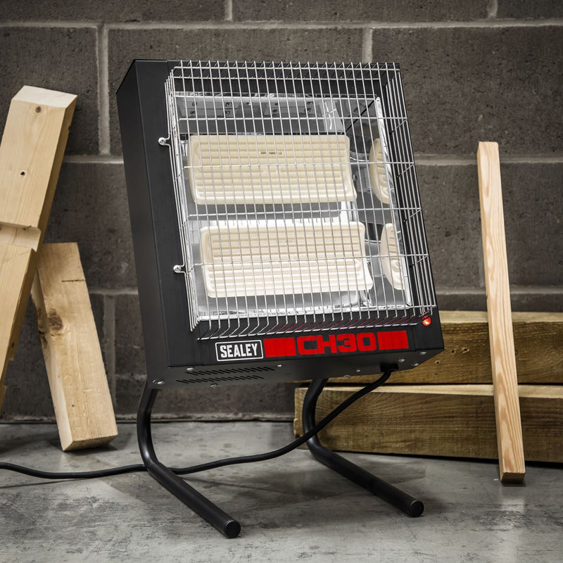 Sealey Ceramic Heater 1.4/2.8kW 230V Sealey  - Dynamic Drive