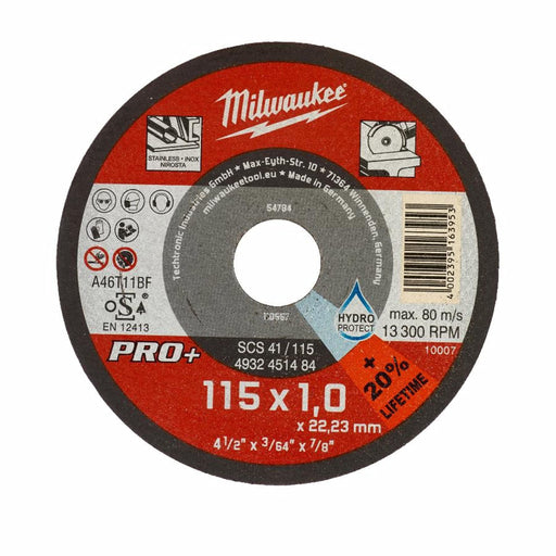 Milwaukee 4002395163953 Thin Cutting Disc for Metals Pro +, Multicolor Milwaukee - Dynamic Drive