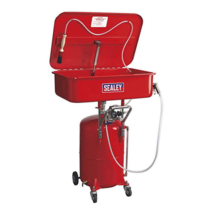 Sealey Mobile Parts Cleaning Tank Air Operated with Reservoir SM224 Sealey - Dynamic Drive
