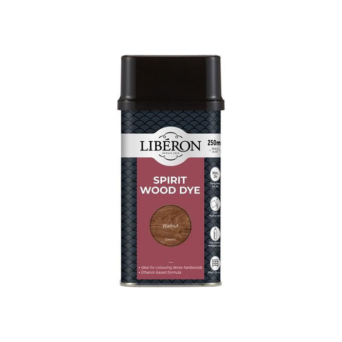 Liberon Spirit Wood Dye Walnut 250ml Liberon - Dynamic Drive