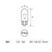 10 x Eurolec 501 W5W Car Sidelight Side Light Bulb 12v 5w Push Fit - E Marked Eurolec  - Dynamic Drive