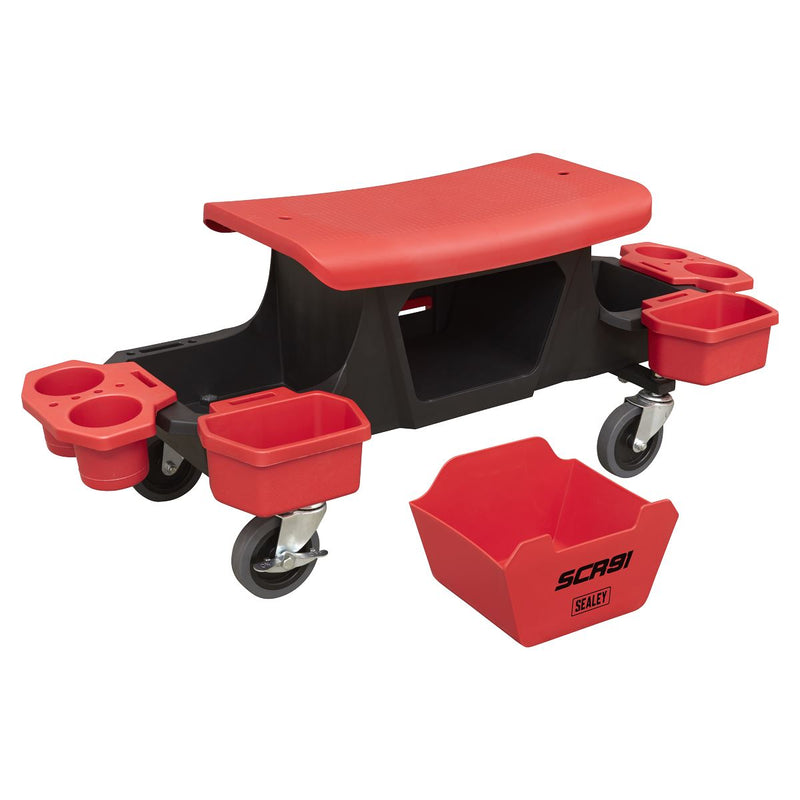 Sealey Mechanic's Detailing Utility Seat SCR91 Sealey - Dynamic Drive