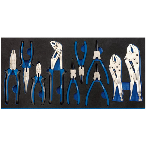 Draper Plier Set in Full Drawer EVA Insert Tray (10 Piece) 63313 Draper - Dynamic Drive