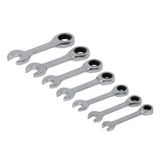 Silverline Stubby Ratchet Spanner Set 7pce 8 - 19mm Silverline - Dynamic Drive
