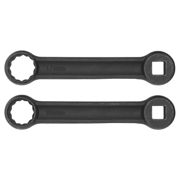 Sealey for Mercedes Benz Engine Mount Spanner 16 & 17mm 2pc VS3005 Sealey  - Dynamic Drive