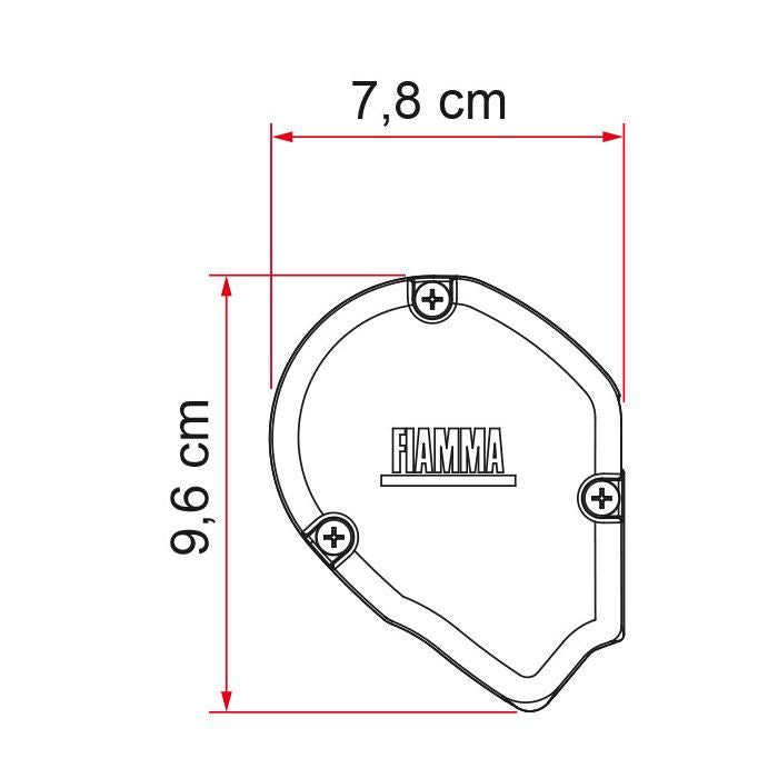 06902D01R SLIDE OUT 280 PLR WHITE R.GREY Fiamma  - Dynamic Drive
