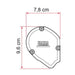 06902D01R SLIDE OUT 280 PLR WHITE R.GREY Fiamma  - Dynamic Drive
