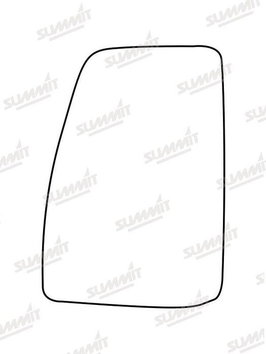 Summit Heated Backing Plate with Commercial Glass fits Ford Transit Custom 12-17 LHS Summit - Dynamic Drive