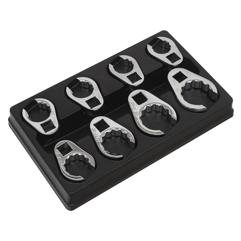 Sealey Crow's Foot Spanner Set 8pc 1/2"Sq Drive Metric AK5981 Sealey - Dynamic Drive