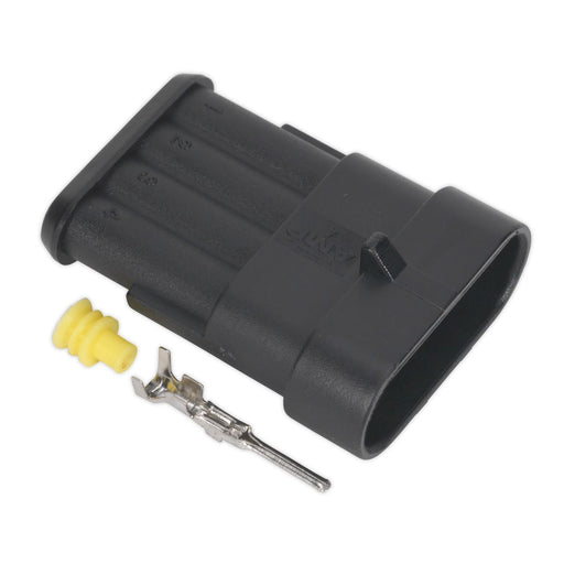 Sealey Superseal Male Connector 4-Way Pack of 3 SSC4M Sealey - Dynamic Drive