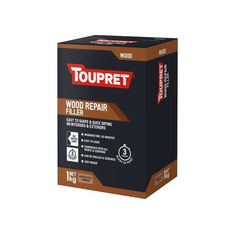 Toupret Wood Repair Filler Natural Wood 1kg Toupret - Dynamic Drive