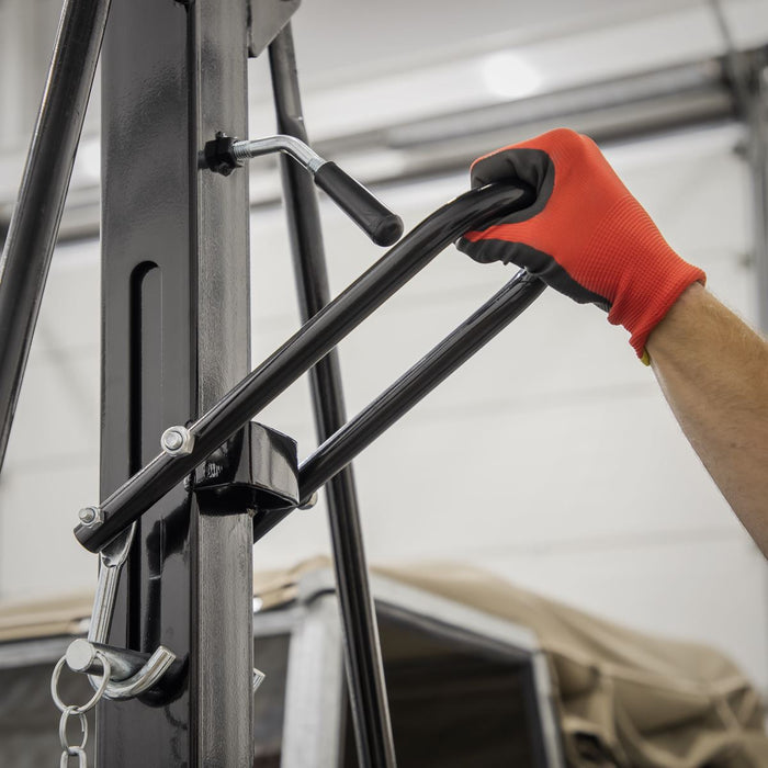 Sealey Portable Lifting Gantry Crane Adjustable 1 Tonne & Hoist Combo SG1000KIT Sealey - Dynamic Drive