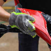 Protect Your Car's Paint with Oxford Microfibre Noodle Wash Glove (Green) Oxford - Dynamic Drive