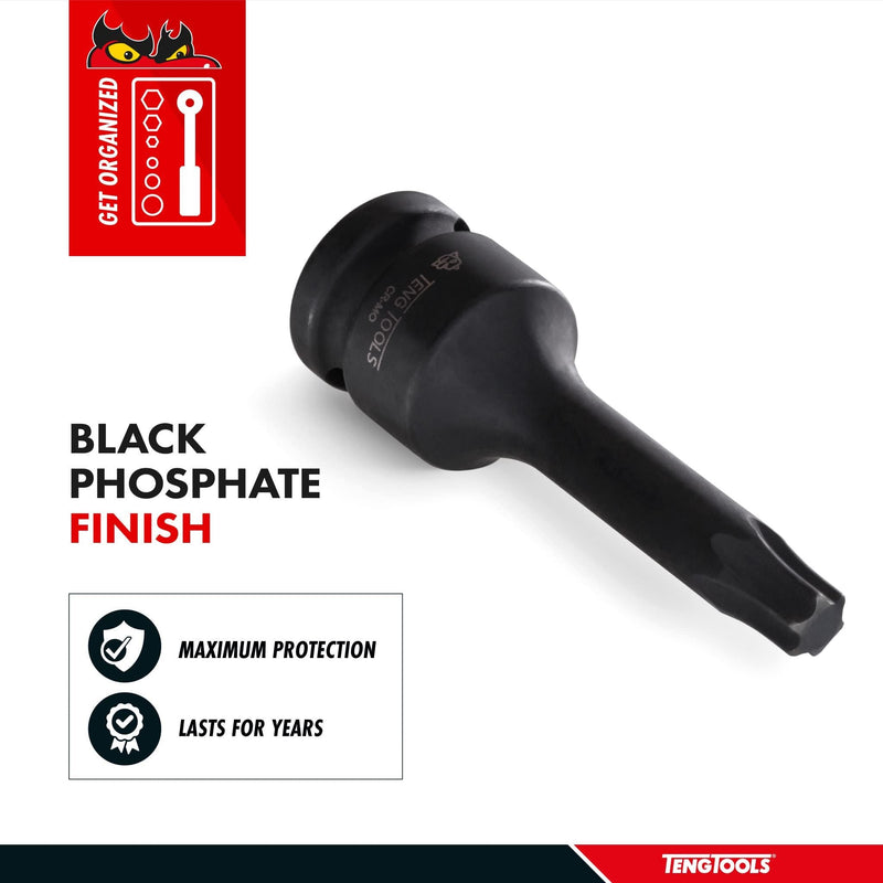 Teng Tools 1/2" TX Impact Socket DIN TX10 Teng Tools - Dynamic Drive