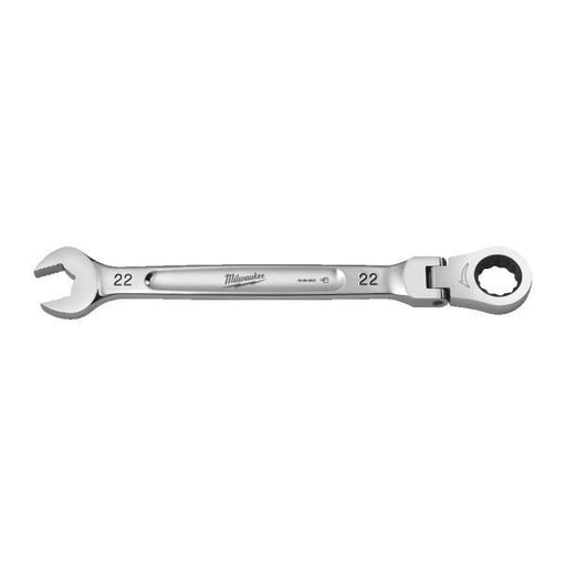 Milwaukee 22 mm Max Bite Flexible Head Ratcheting Combination Spanner -1Pc Milwaukee - Dynamic Drive