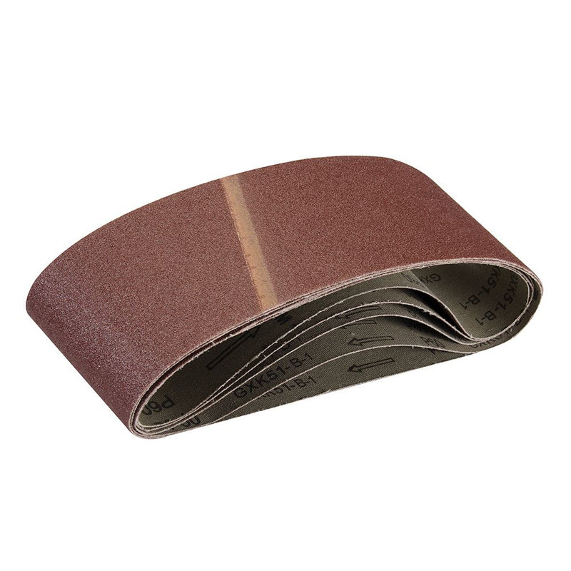 Silverline Sanding Belts 100 x 610mm 5pk 60 Grit Silverline - Dynamic Drive