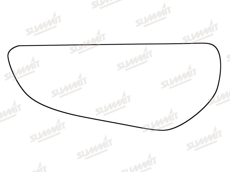 Summit Stick-On Commercial Lower Blind-Spot Mirror Glass fits Ford Connect LHS Summit - Dynamic Drive