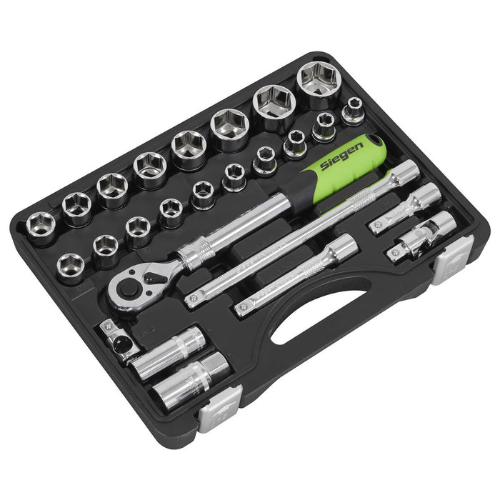Siegen Siegen Extending Ratchet Socket Set 1/2"Sq Drive 26pc S01288 Siegen - Dynamic Drive