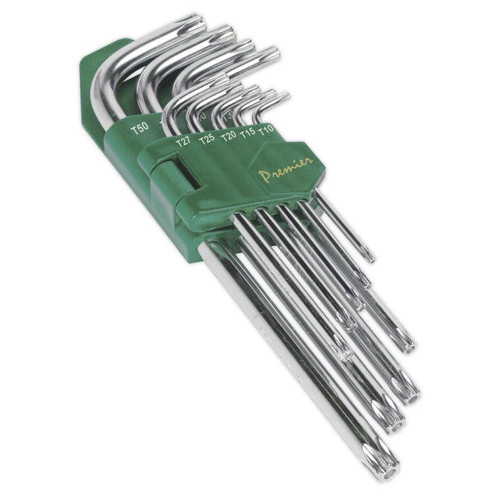 Sealey Security Trx-Star* Key Set 9Pc Long Fully Polished Sealey - Dynamic Drive