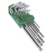 Sealey Security Trx-Star* Key Set 9Pc Long Fully Polished Sealey - Dynamic Drive