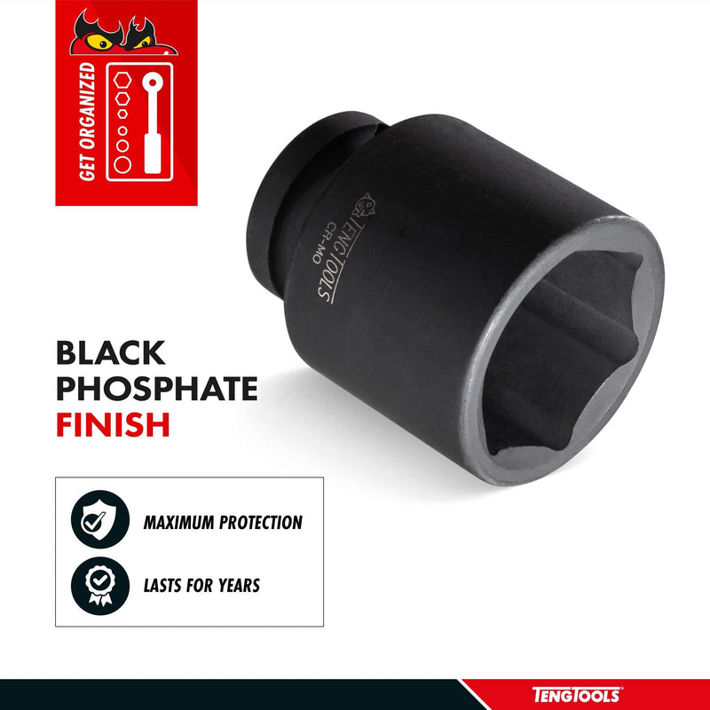 Teng Tools 1/2" Stubby Impact Socket DIN Metric 12mm Teng Tools - Dynamic Drive