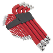 Sealey Jumbo Ball-End Hex Key Set 13pc Anti-Slip Metric AK7187 Sealey - Dynamic Drive