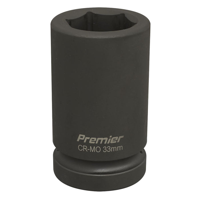 Sealey Impact Socket 33mm Deep 1"Sq Drive IS133D Sealey - Dynamic Drive