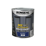 Ronseal 10 Year Weatherproof Wood Paint Royal Blue Satin 750ml Ronseal - Dynamic Drive