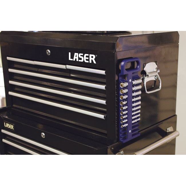 Laser Magnetic Socket Tray - 1/4"D 6209 Laser - Dynamic Drive