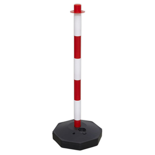 Sealey Red/White Post with Base RWPB01 Sealey - Dynamic Drive