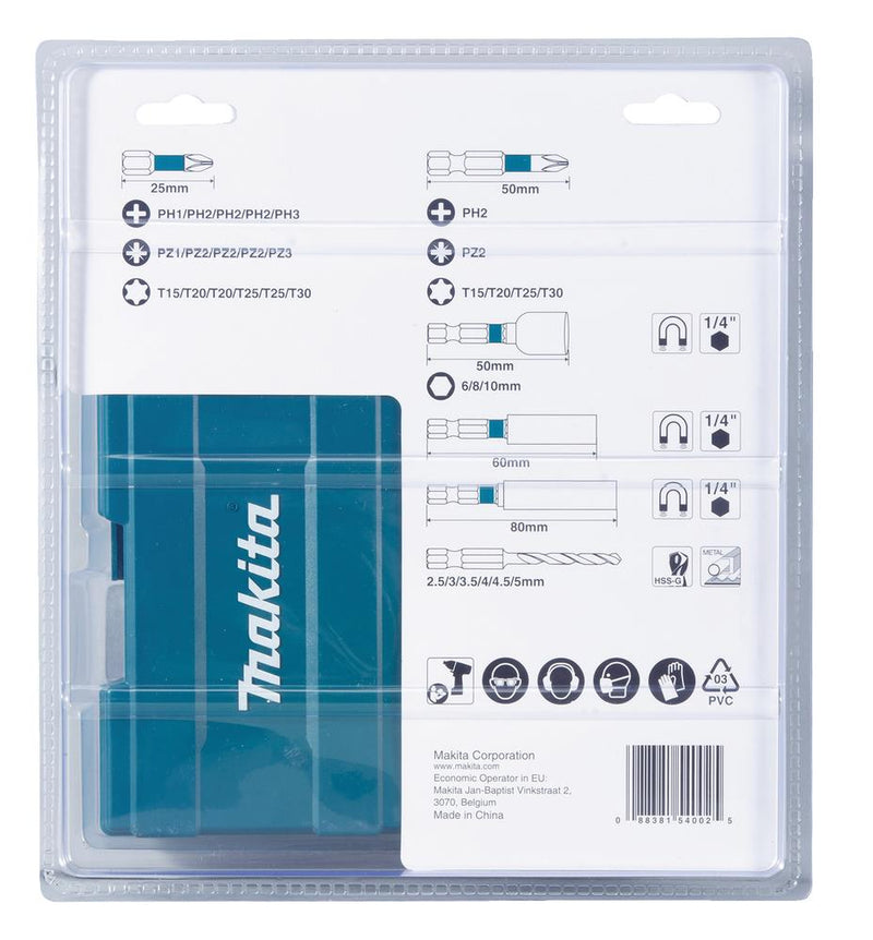 Makita 33Pcs Impact Black Set B-66896 Makita - Dynamic Drive