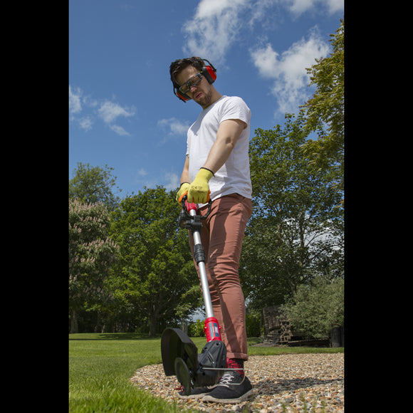 Sealey Cordless Grass Strimmer 20V Lawn Cutter Garden 4Ah Battery and Charger Sealey  - Dynamic Drive