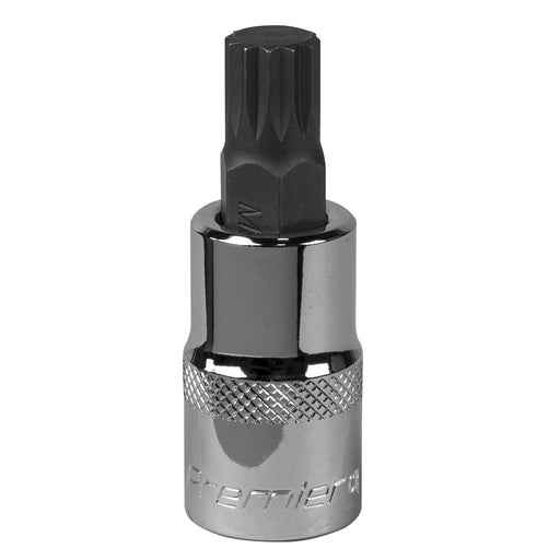 Sealey Spline Socket Bit M12 1/2"Sq Drive SBS016 Sealey - Dynamic Drive