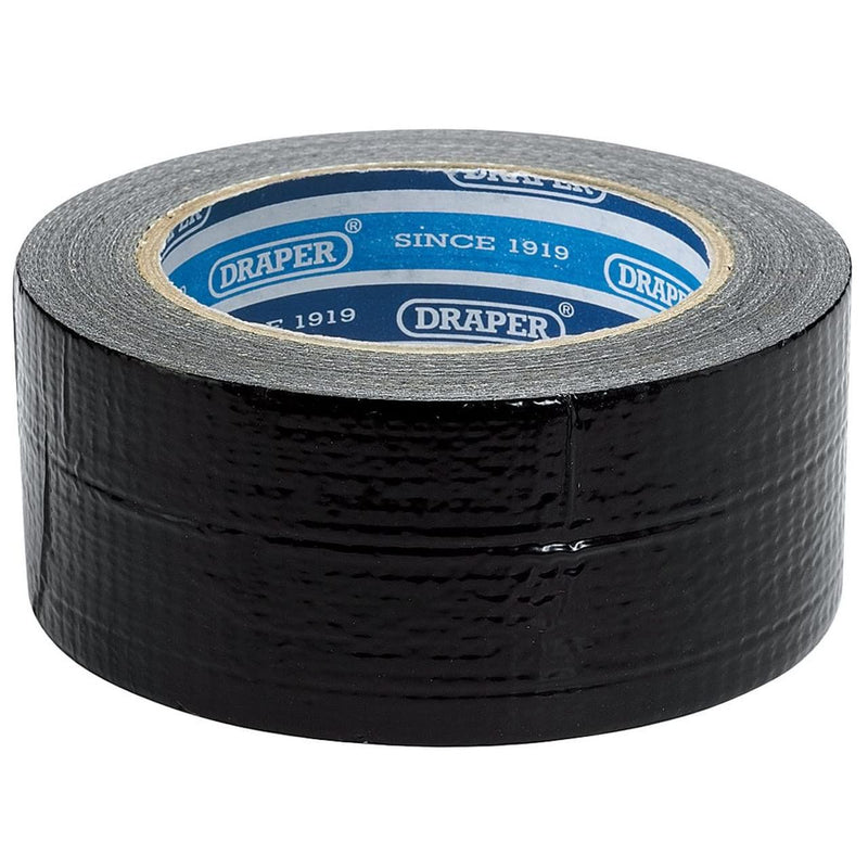 Draper Duct Tape Roll, 33m x 50mm, Black 49432 Draper - Dynamic Drive