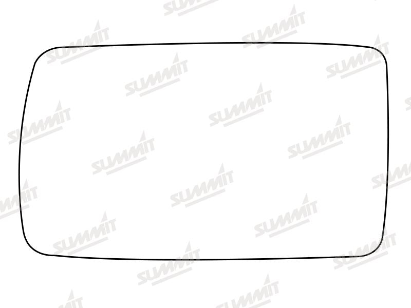Summit Stick-On Anti Dazzle Mirror Glass fits Alfa 155 LHS Summit - Dynamic Drive